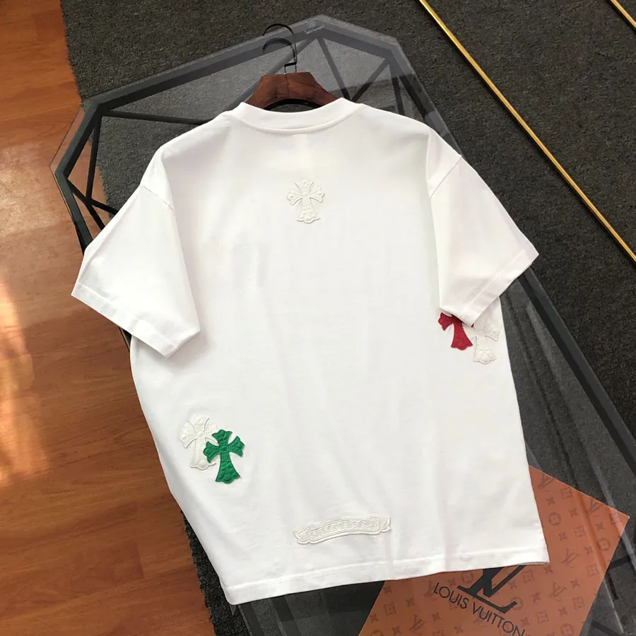 Cherished 2025 New Collection Embroidered Patchwork Short Sleeve T Shirt