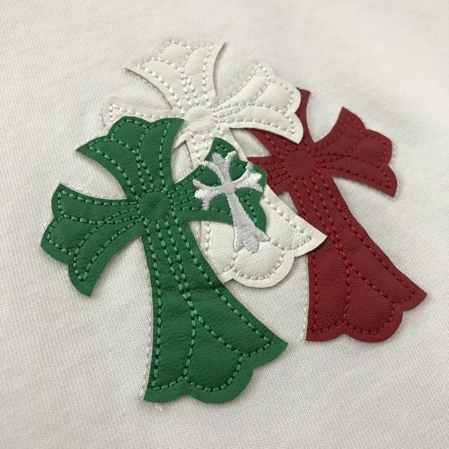 Cherished 2025 New Collection Embroidered Patchwork Short Sleeve T Shirt