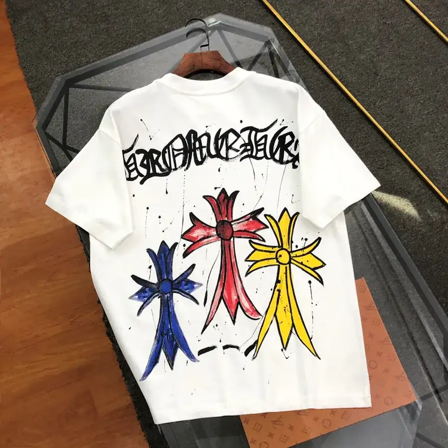 Cherished 2025 New Design Graffiti Print Short Sleeve T Shirt
