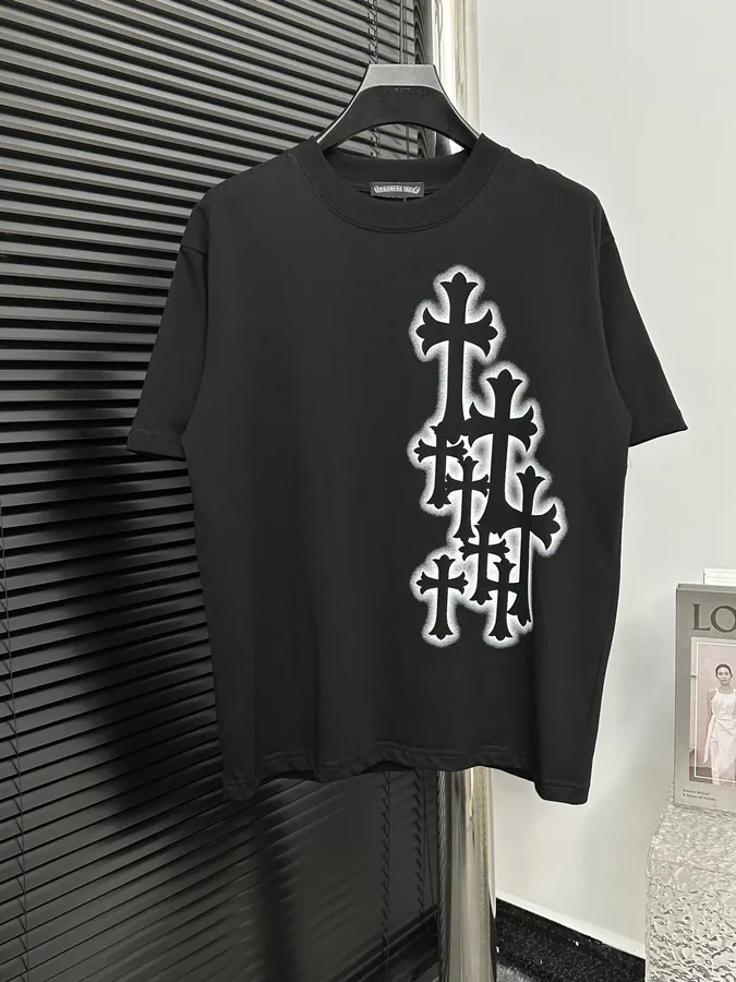 Come Hearts 24ss Crosshair Print Short Sleeve
