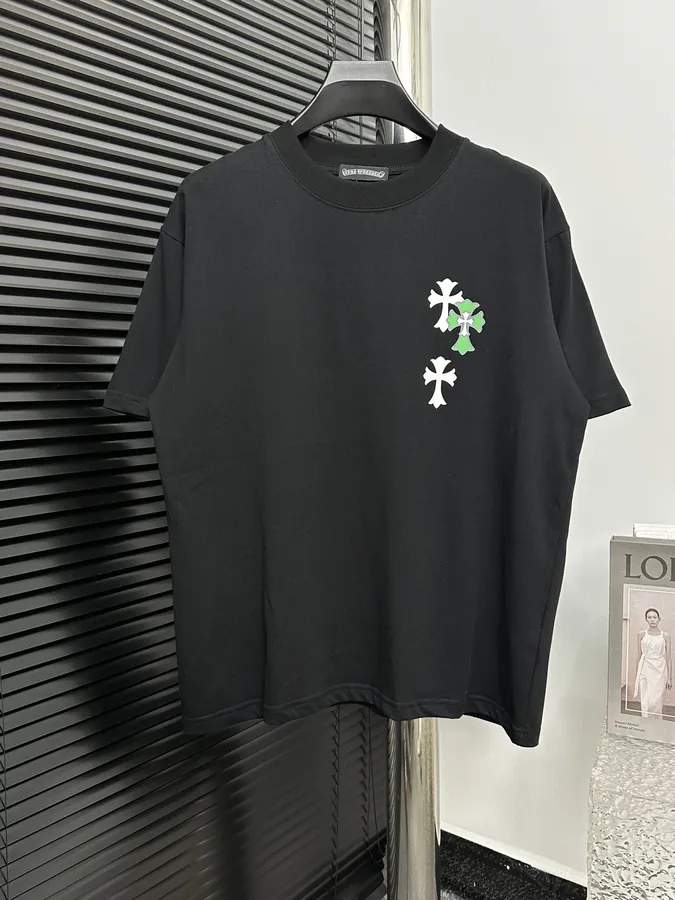 Come Hearts 24ss Crosshair Print Short Sleeve