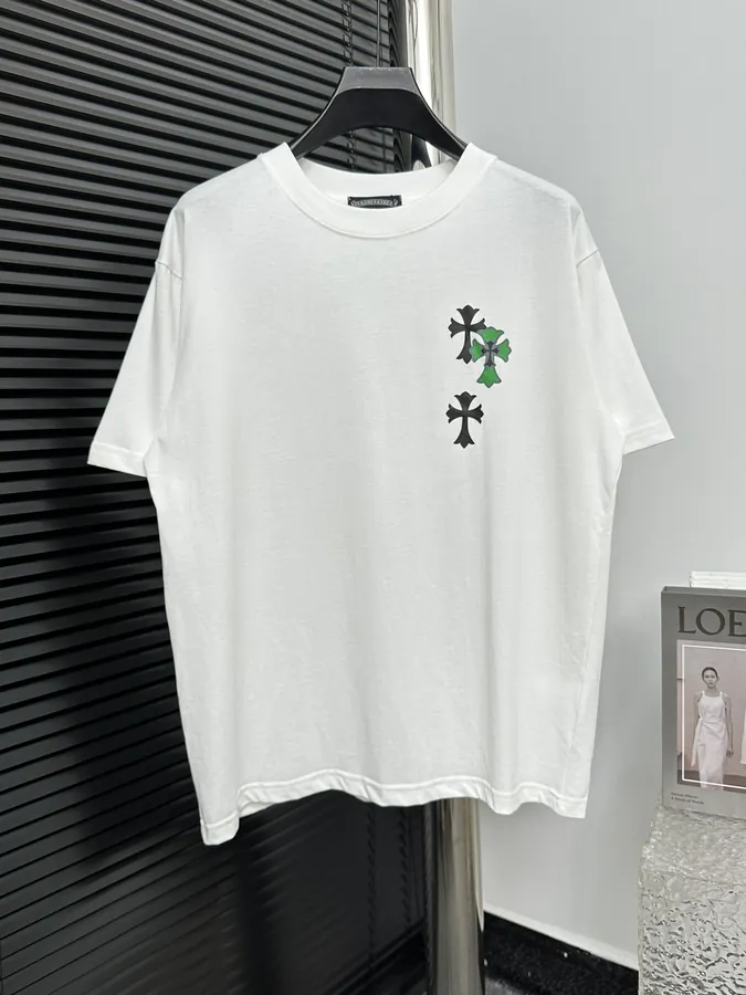Come Hearts 24ss Cross Symbol Print Short Sleeve