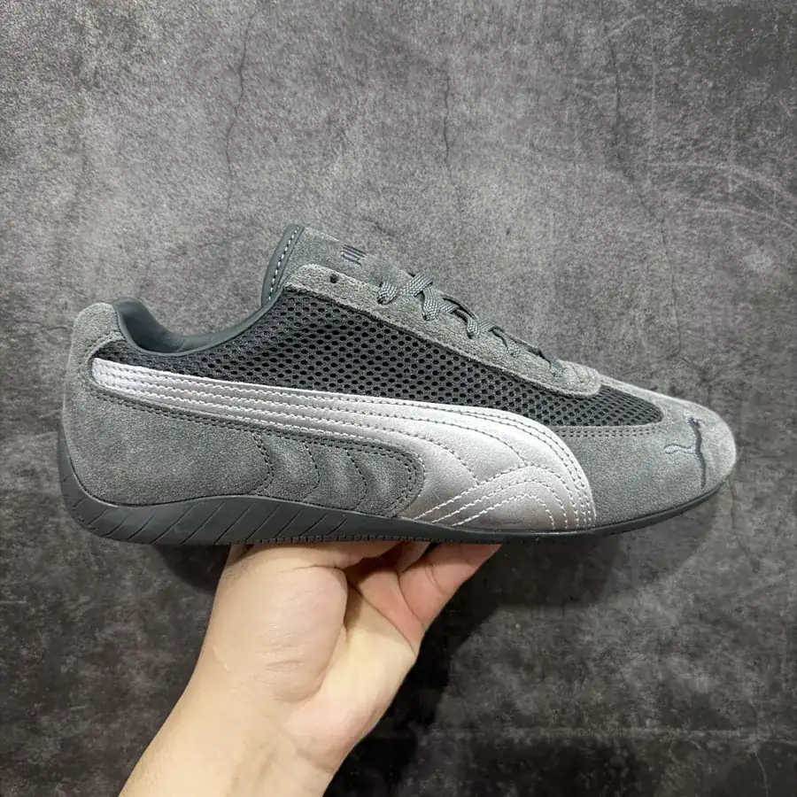 PUM Speed OG Sparco Retro Racing Sneaker with Grained Calfskin