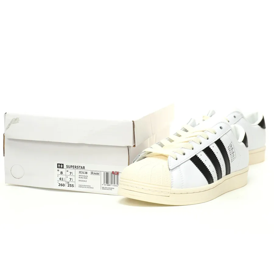 Originals Superstar OG Vintage White Black Classic Shell Head Low Sneaker