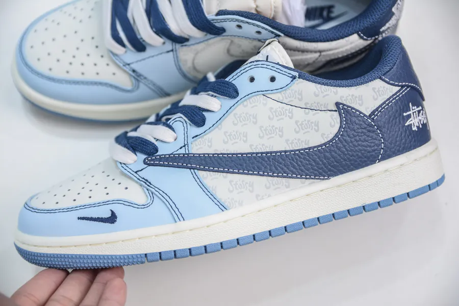 TS x Air 1 Low Collaboration White Blue