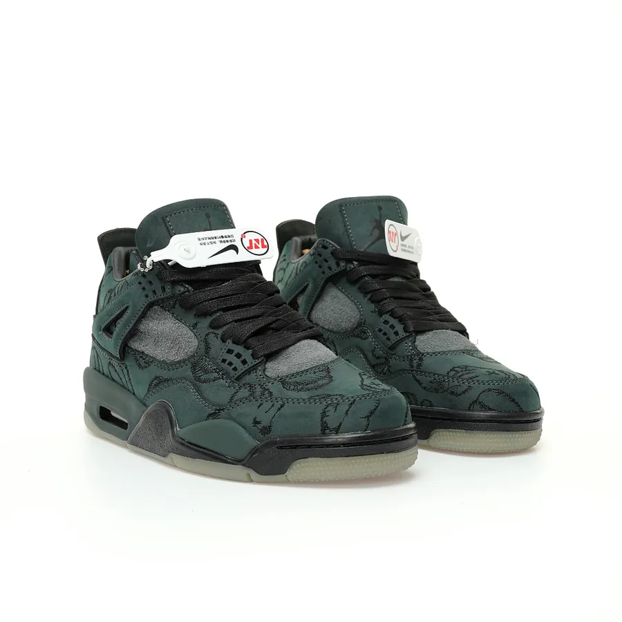 KAWS x Air 4 Retro 'Black' Sneaker