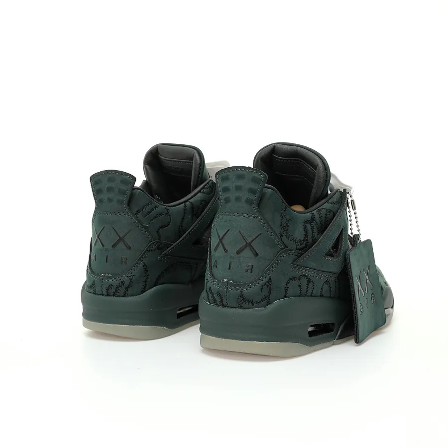 KAWS x Air 4 Retro 'Black' Sneaker