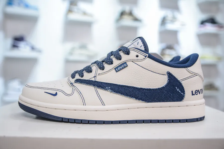 TS x Air Jordan AJ1 Low x Levis Custom Color Bucket Bag