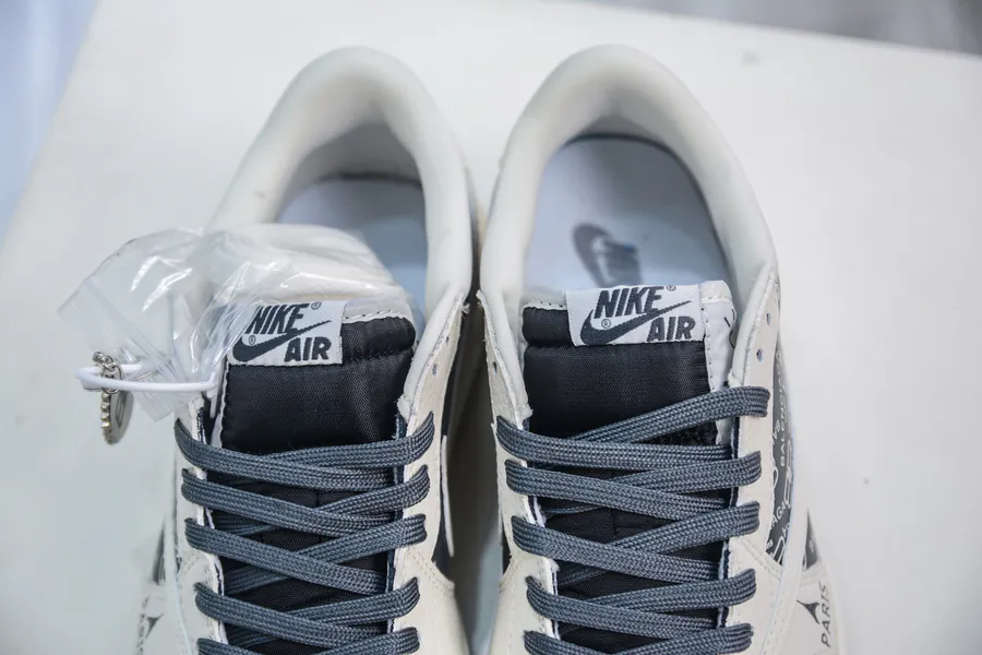 TS x Air 1 Low OG Version White and Gray Custom Color