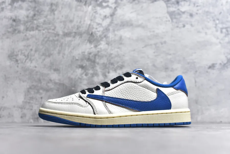 Travis Scott x Air Jordan AJ1 Low OG SP TS White Blue DM7866 104