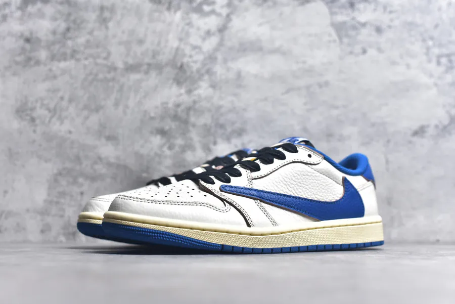 Travis Scott x Air Jordan AJ1 Low OG SP TS White Blue DM7866 104