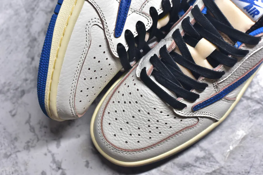 Travis Scott x Air Jordan AJ1 Low OG SP TS White Blue DM7866 104