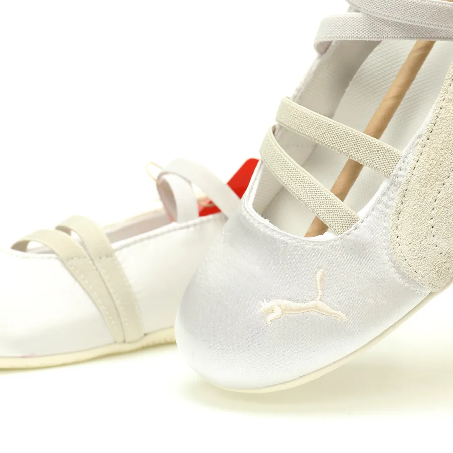 PUM Speed OG Low Top Retro Ballet Sneaker in White