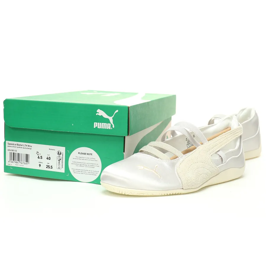 PUM Speed OG Low Top Retro Ballet Sneaker in White