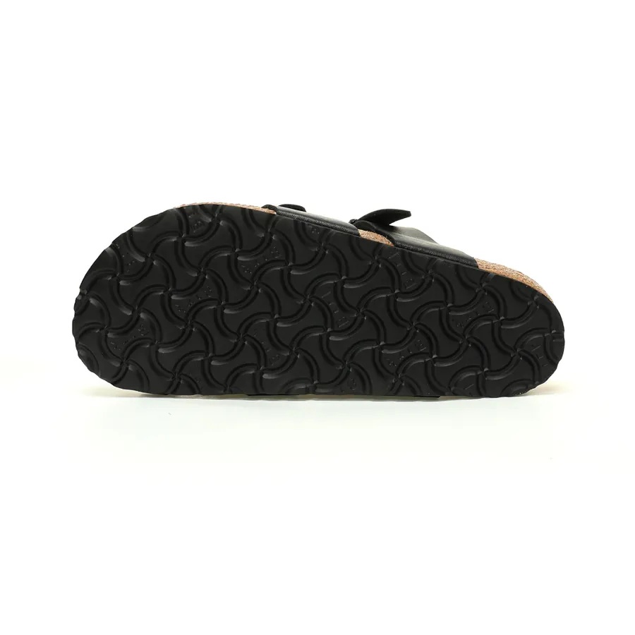 Birkenstock Mayari Sandals Leather Black Brown, Adjustable Buckle, Comfortable Footwear