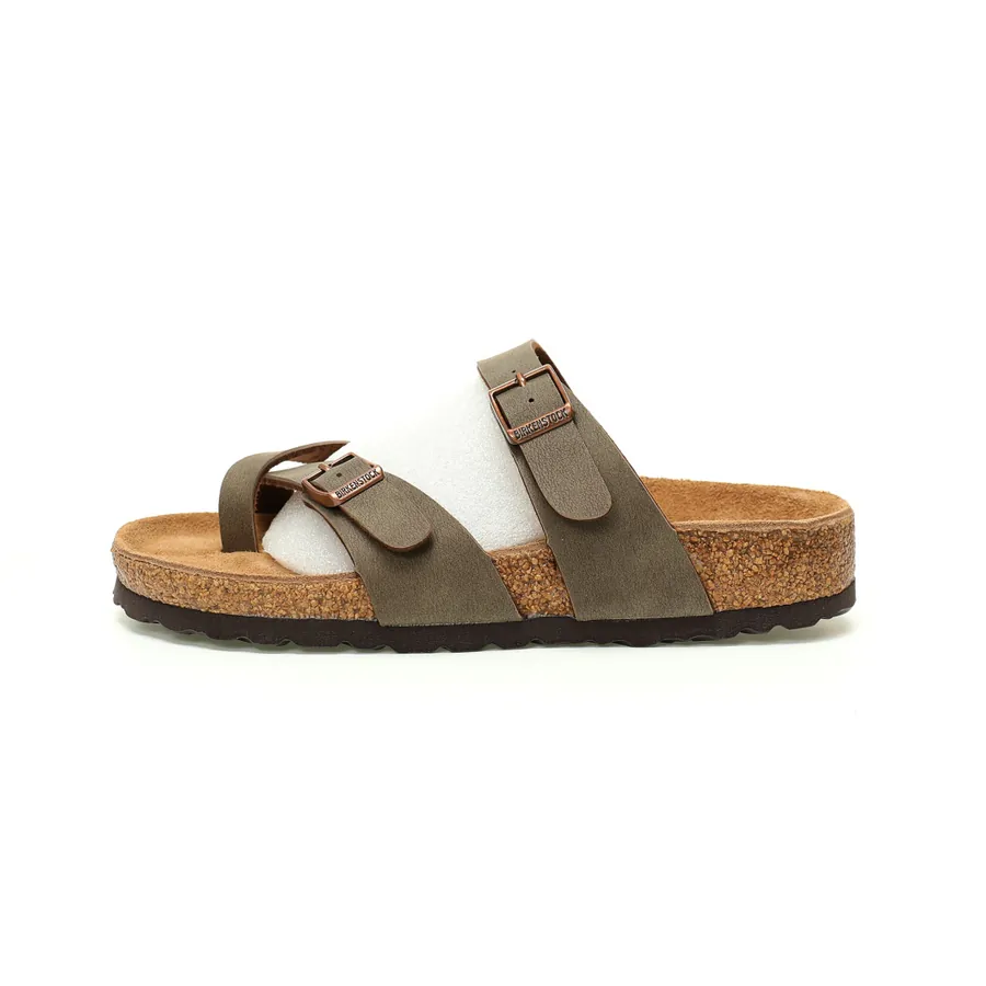 Birkenstock Mayari Sandals Classic Leather Upper, Adjustable Buckle, Vintage Softwood Sole
