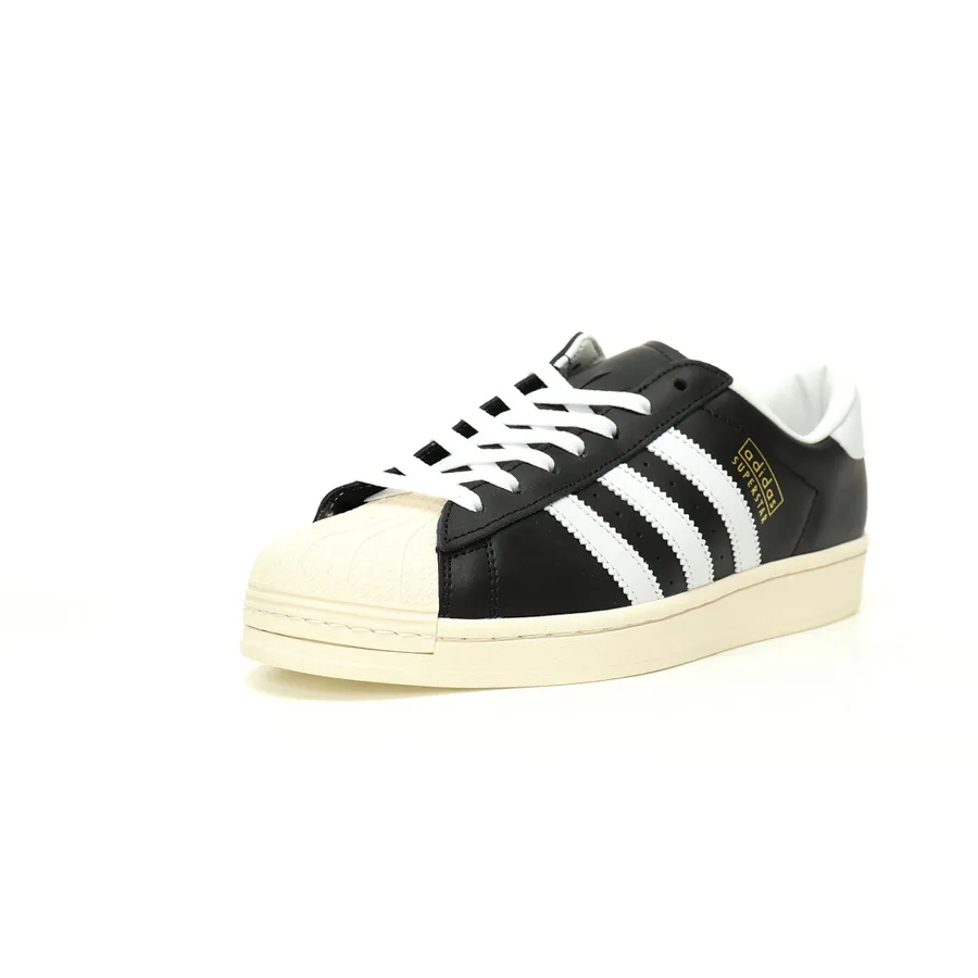 Originals Superstar OG Vintage Black White Leather Low Top Sneaker