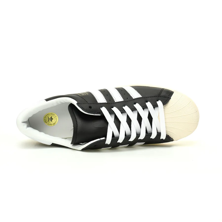 Originals Superstar OG Vintage Black White Leather Low Top Sneaker