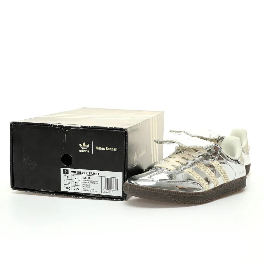Wales Bonner x Originals Samba Assic Sier Metallic Low Top Sneaker