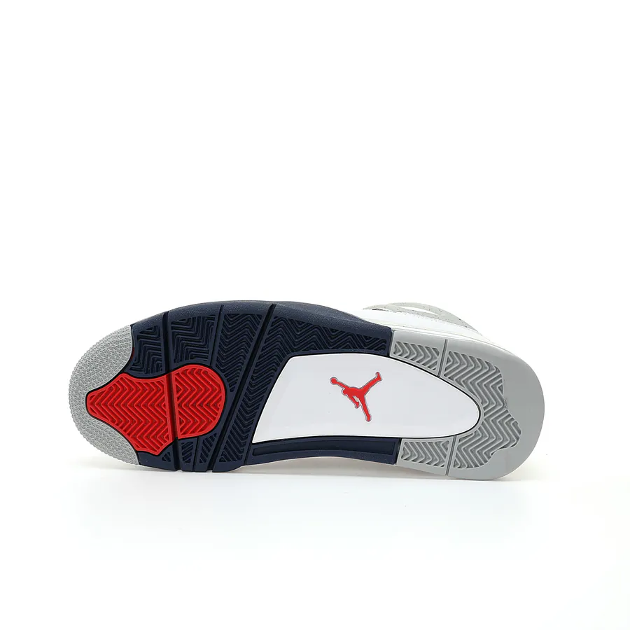 4th Generation Retro Basketball Shoes White Midnight Navy