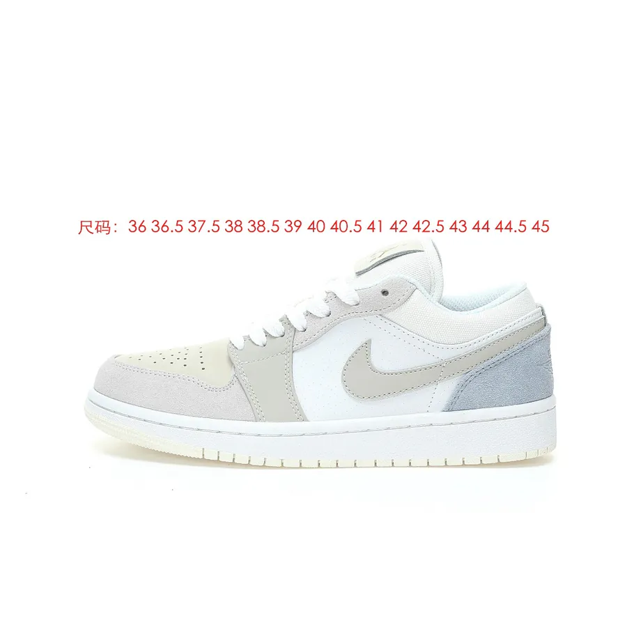 Air 1 Low Paris Sky Grey 1st Generation Classic Retro Cultural Casual Sport Bucket