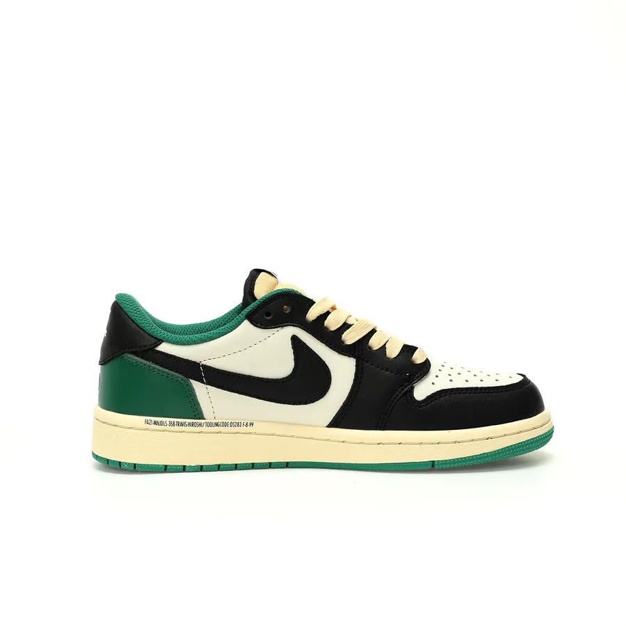 TS Collaboration Lightning Black Green Toe Sneaker