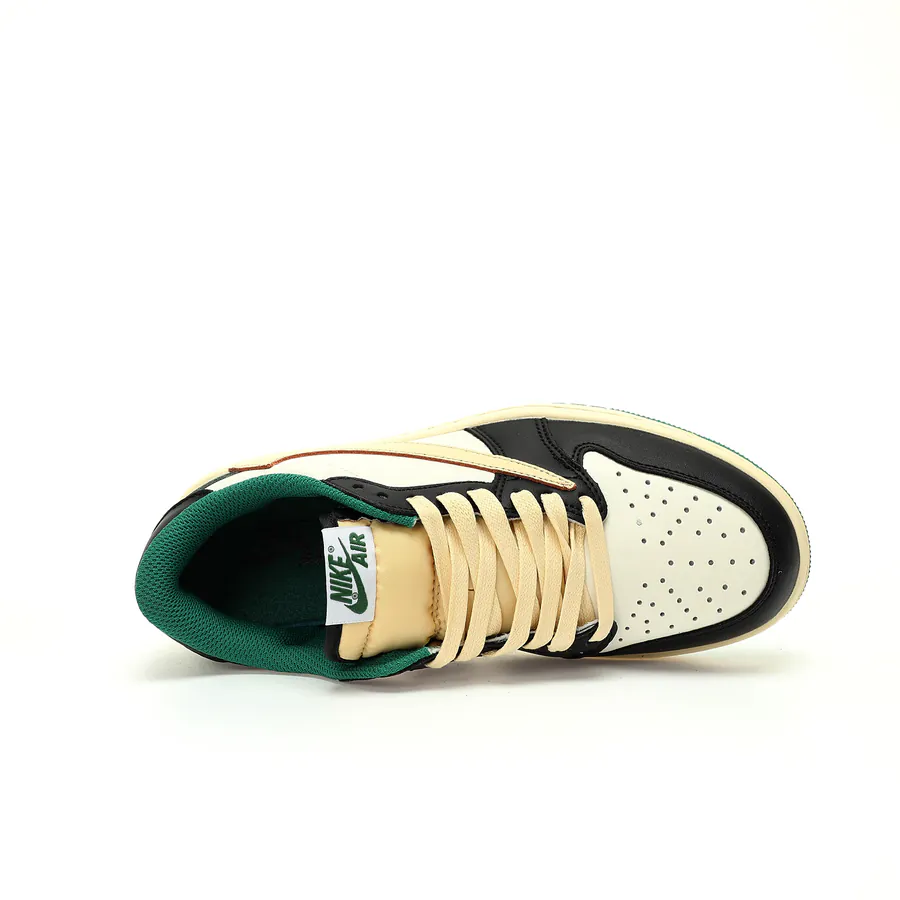 TS Collaboration Lightning Black Green Toe Sneaker