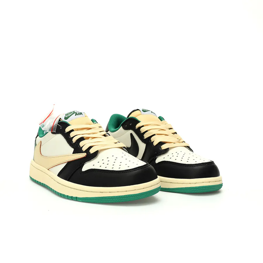 TS Collaboration Lightning Black Green Toe Sneaker