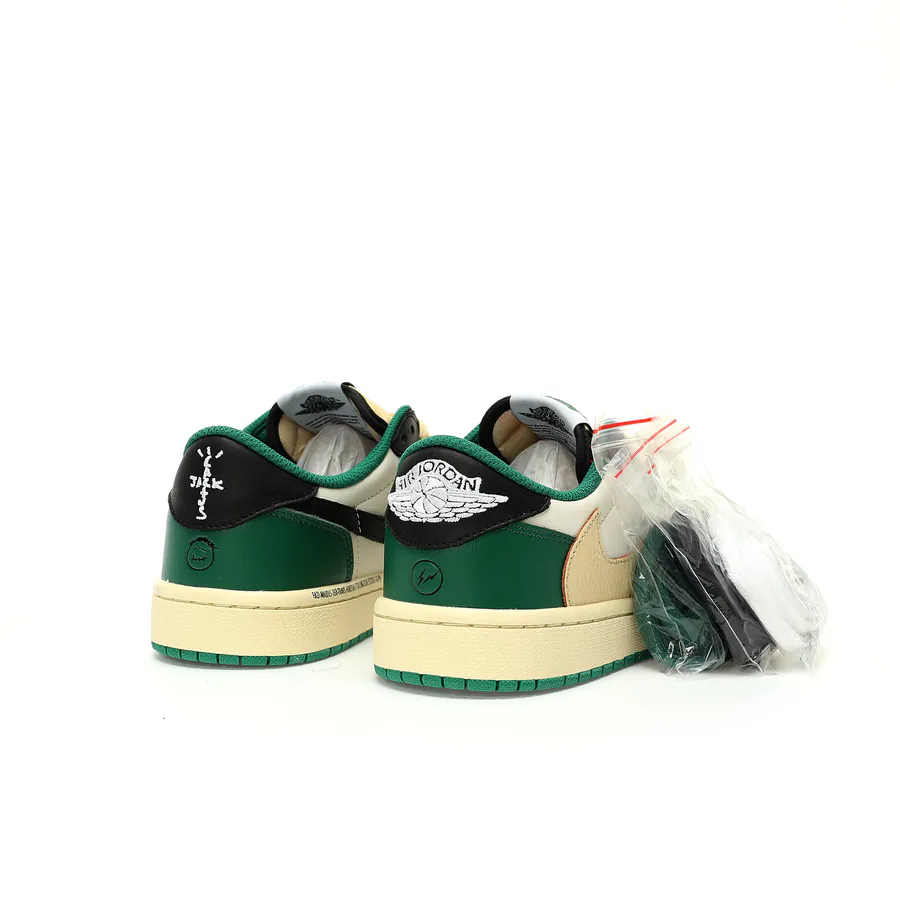 TS Collaboration Lightning Black Green Toe Sneaker