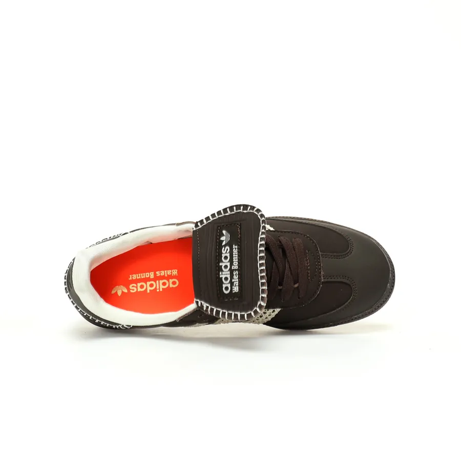 Originals Wmns Samba OG Classic Leather Black Coffee Brown White Zipper Low Top Sneakers