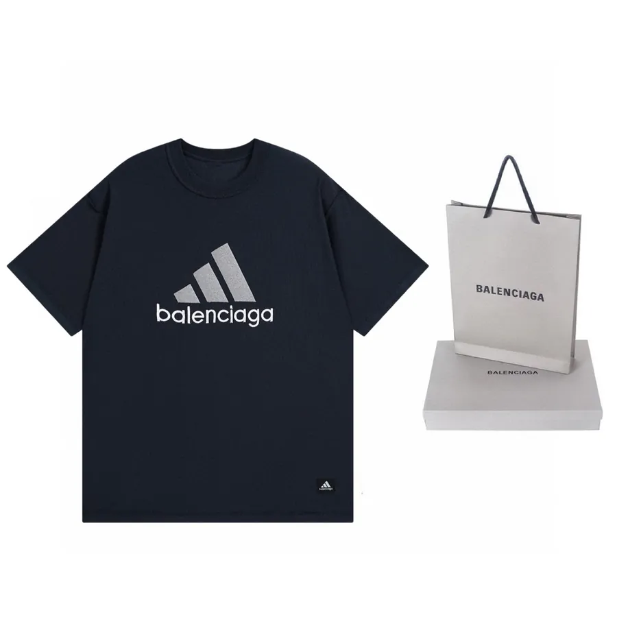 BAL辰星 Paris Embroidery Double Sided T Shirt