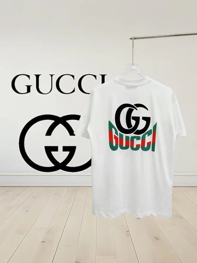 Premium Quality GUC Cog Logo Round Neck Short Sleeve T Shirt