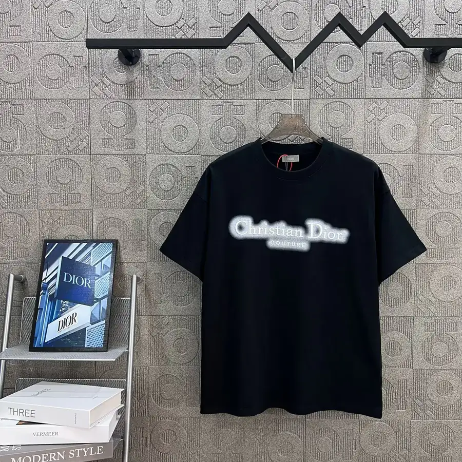 DIO辰星专供 Double Color Letter T Shirt