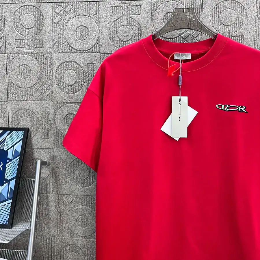 DIO辰星专供 Double Color Letter Cross Logo T Shirt