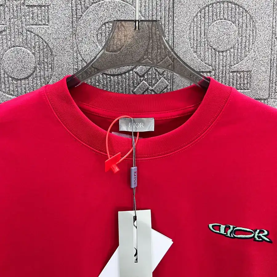 DIO辰星专供 Double Color Letter Cross Logo T Shirt