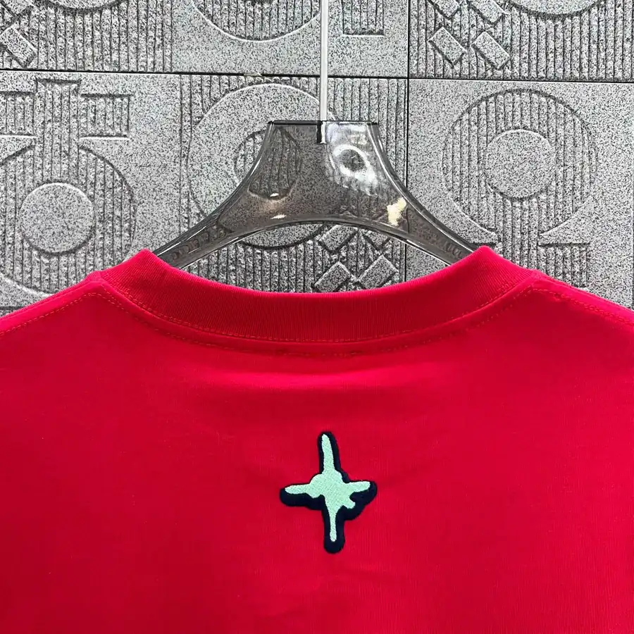 DIO辰星专供 Double Color Letter Cross Logo T Shirt