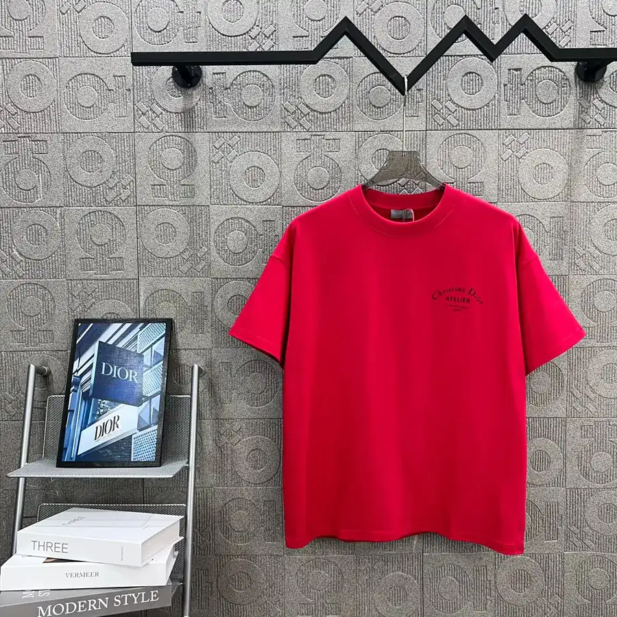 DIO辰星专供 Classic Signature Letter Print T Shirt