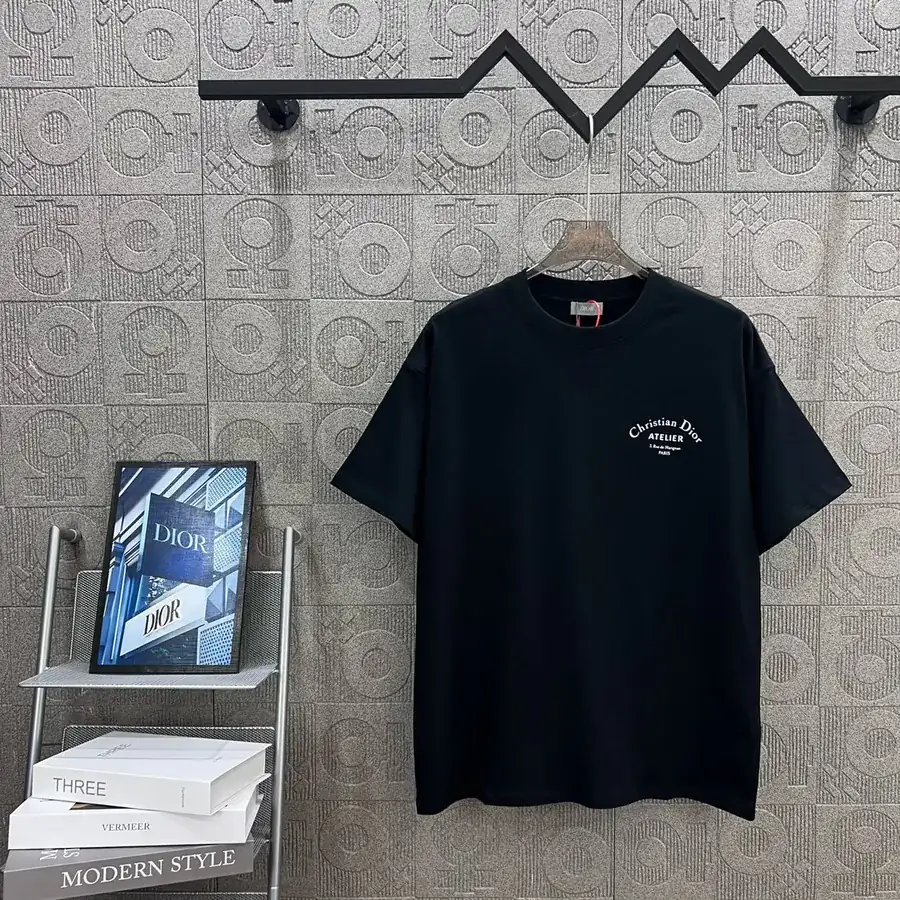 DIO辰星专供 Classic Signature Letter Print T Shirt
