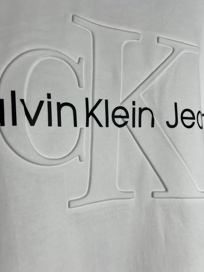 Cain Klein Classic Logo Embroidered Round Neck Short Sleeve