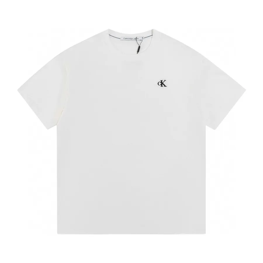 Cain Klein Classic Logo Embroidered Round Neck Short Sleeve