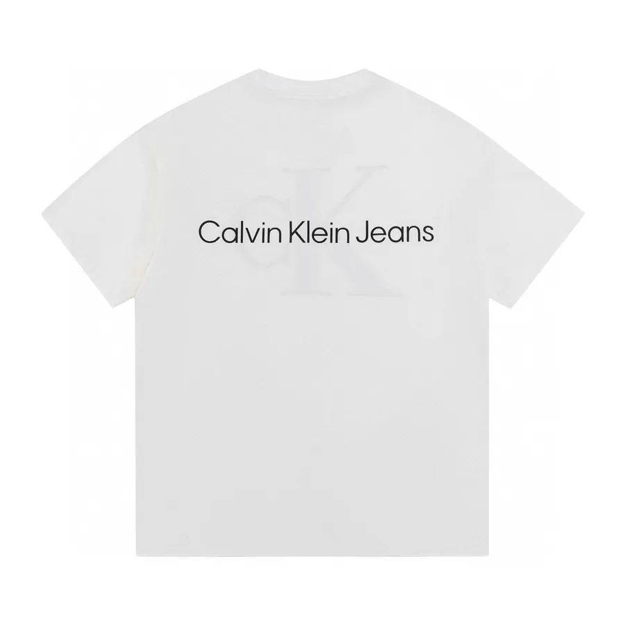 Cain Klein Classic Logo Embroidered Round Neck Short Sleeve
