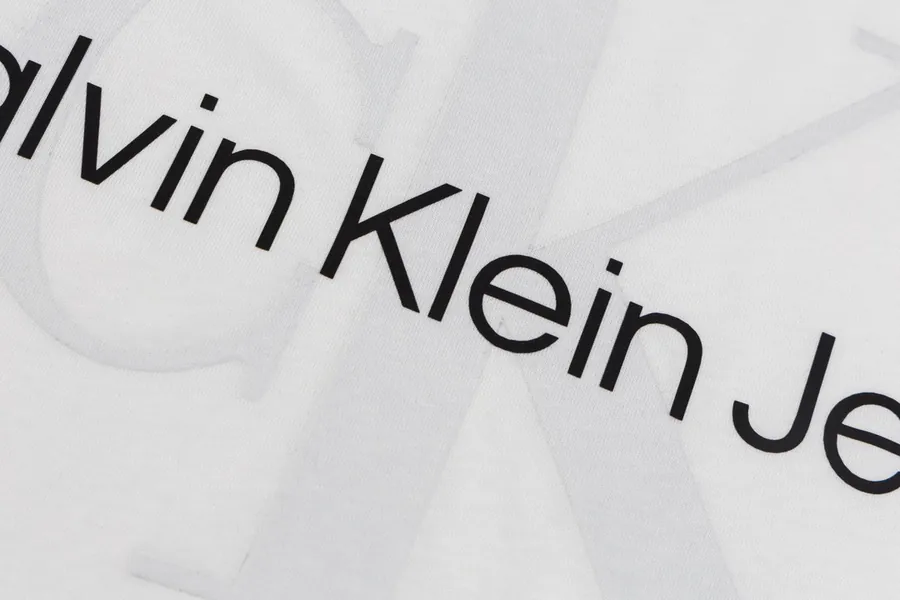 Cain Klein Classic Logo Embroidered Round Neck Short Sleeve