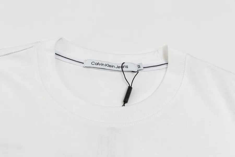 Cain Klein Classic Logo Embroidered Round Neck Short Sleeve