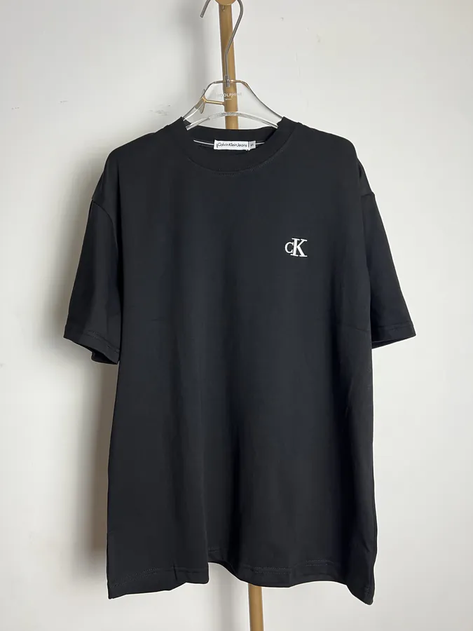 Cain Klein Classic Logo Embroidery Round Neck Short Sleeve
