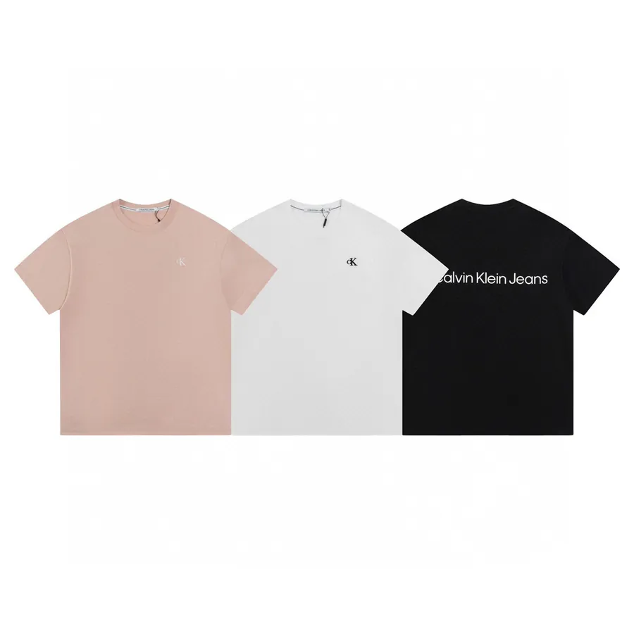 Cain Klein Embroidered Round Neck Short Sleeve