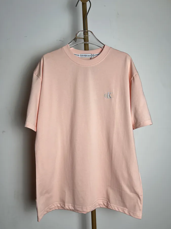 Cain Klein Classic Logo Embroidered Round Neck Short Sleeve