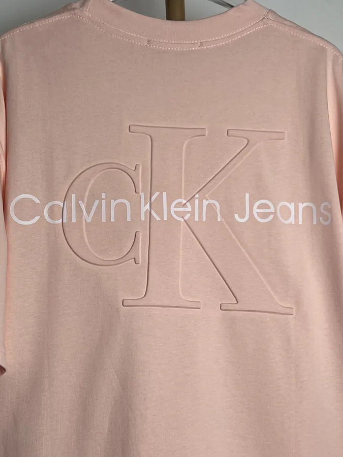 Cain Klein Classic Logo Embroidered Round Neck Short Sleeve