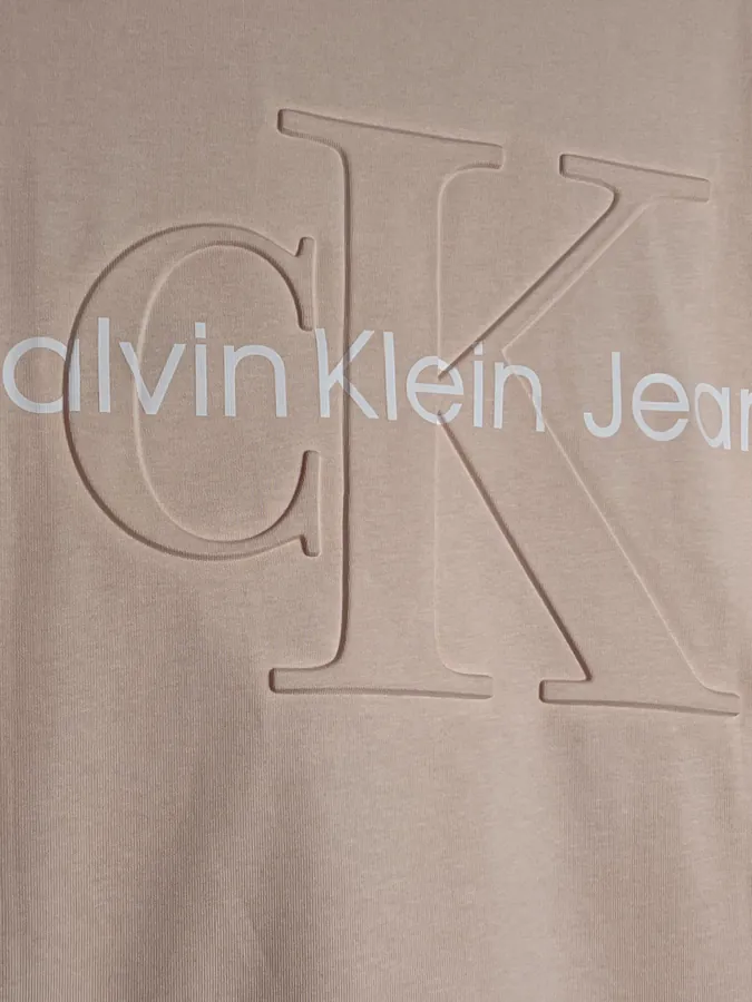 Cain Klein Classic Logo Embroidered Round Neck Short Sleeve