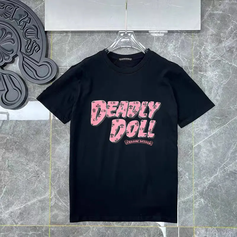Miami Bad Girl Pink Cross Ch Print T Shirt 2024 New Collection
