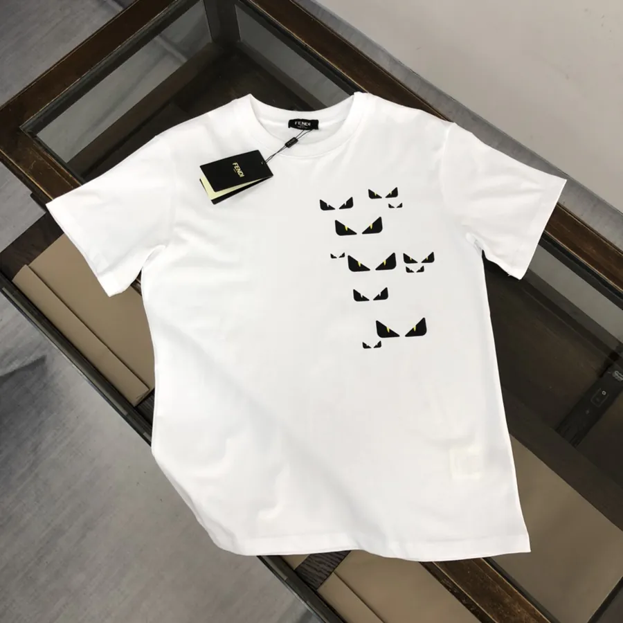 FENDI 25ss Printed Round Neck Short Sleeve T Shirt
